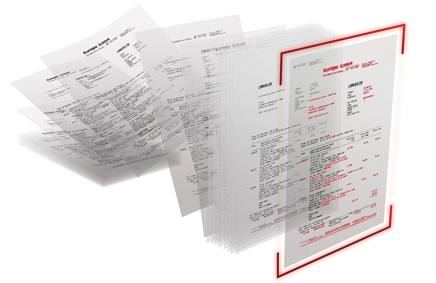 Rechnungsverarbeitung MAN Zuschnitt