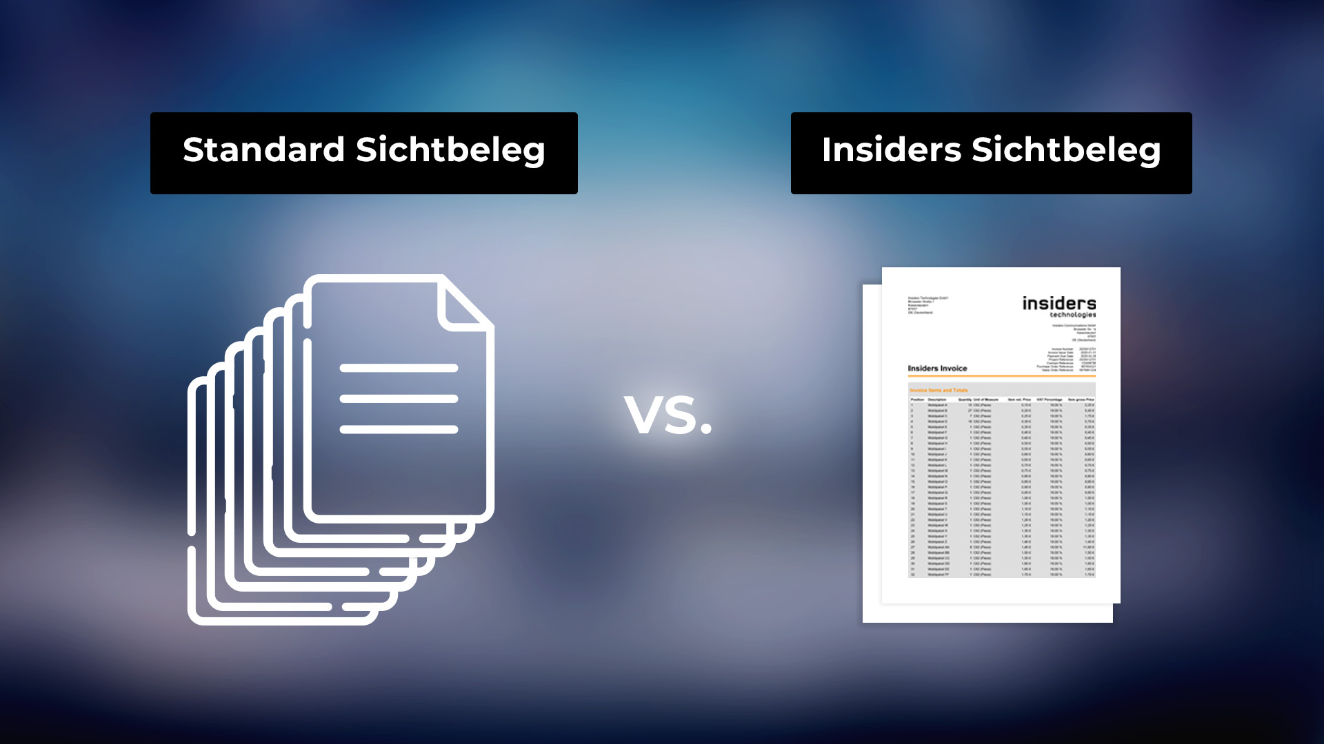 Sichtbeleg VER Artikel 169