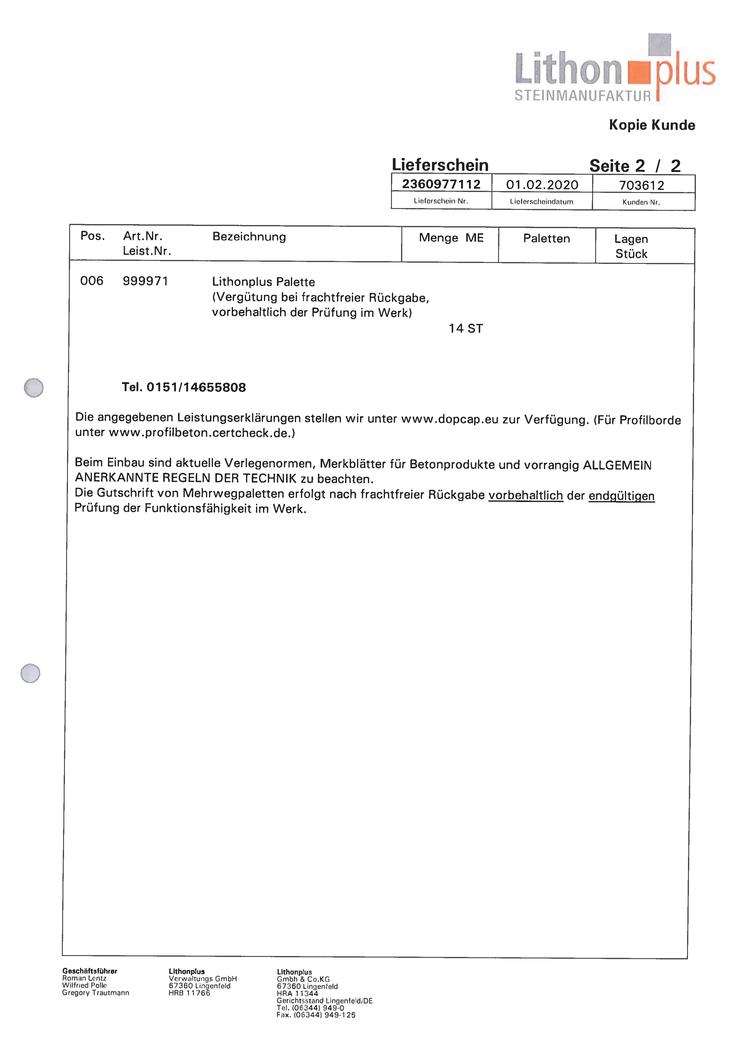 1IT Raab Karcher Lieferschein Seite 2